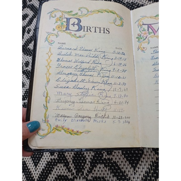 ✝️ KJV Holy Bible GIANT PRINT Edition Black Leatherette 1990 Nelson Regency 883 - Picture 8 of 16